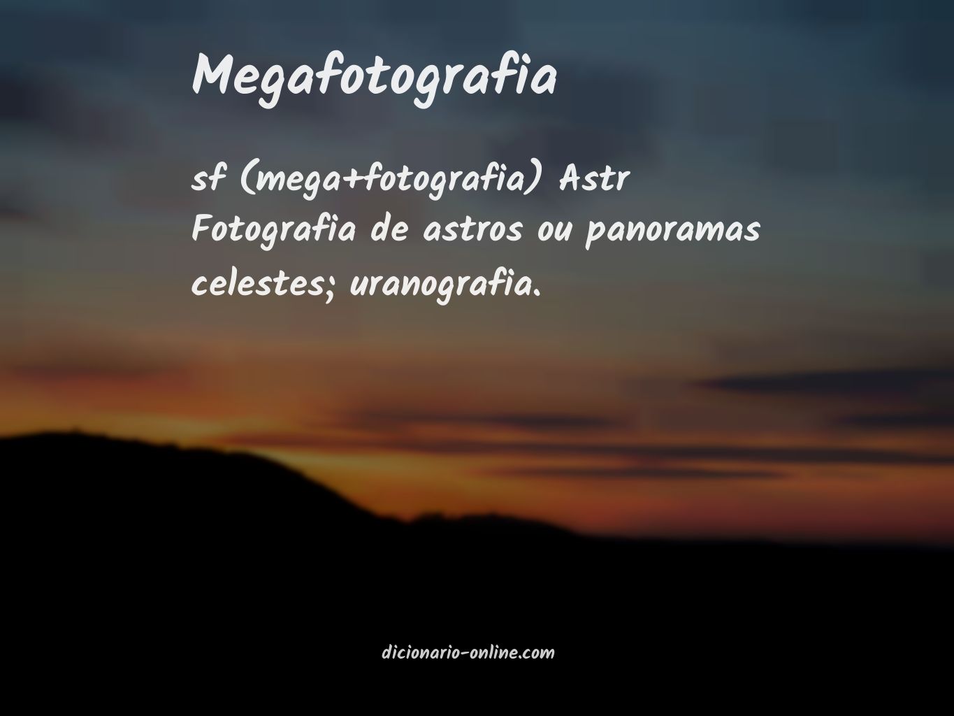 Significado de megafotografia