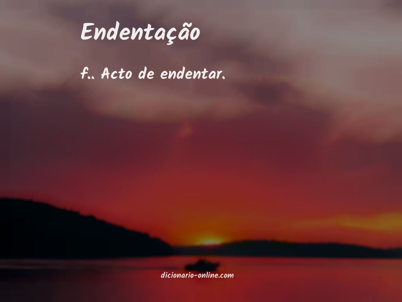 Significado de endentação