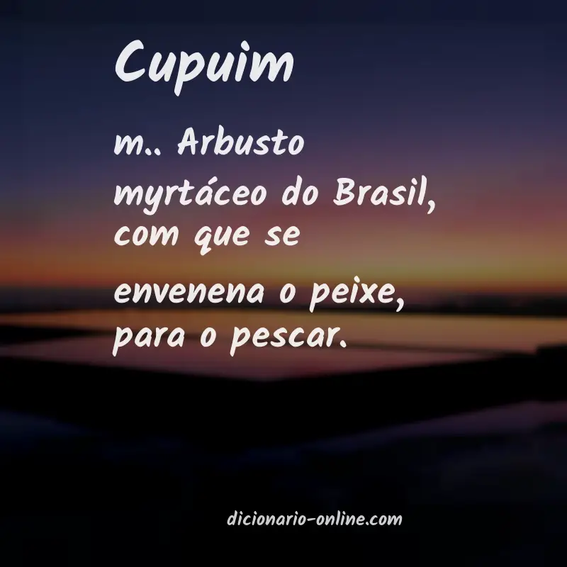 Significado de cupuim