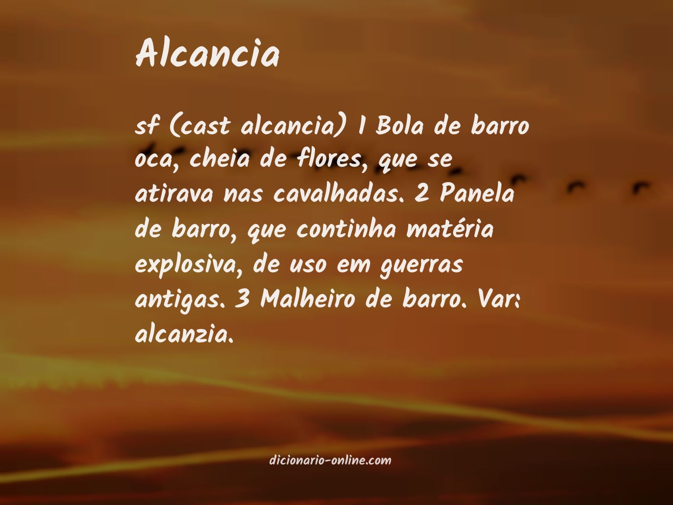 Significado de alcancia