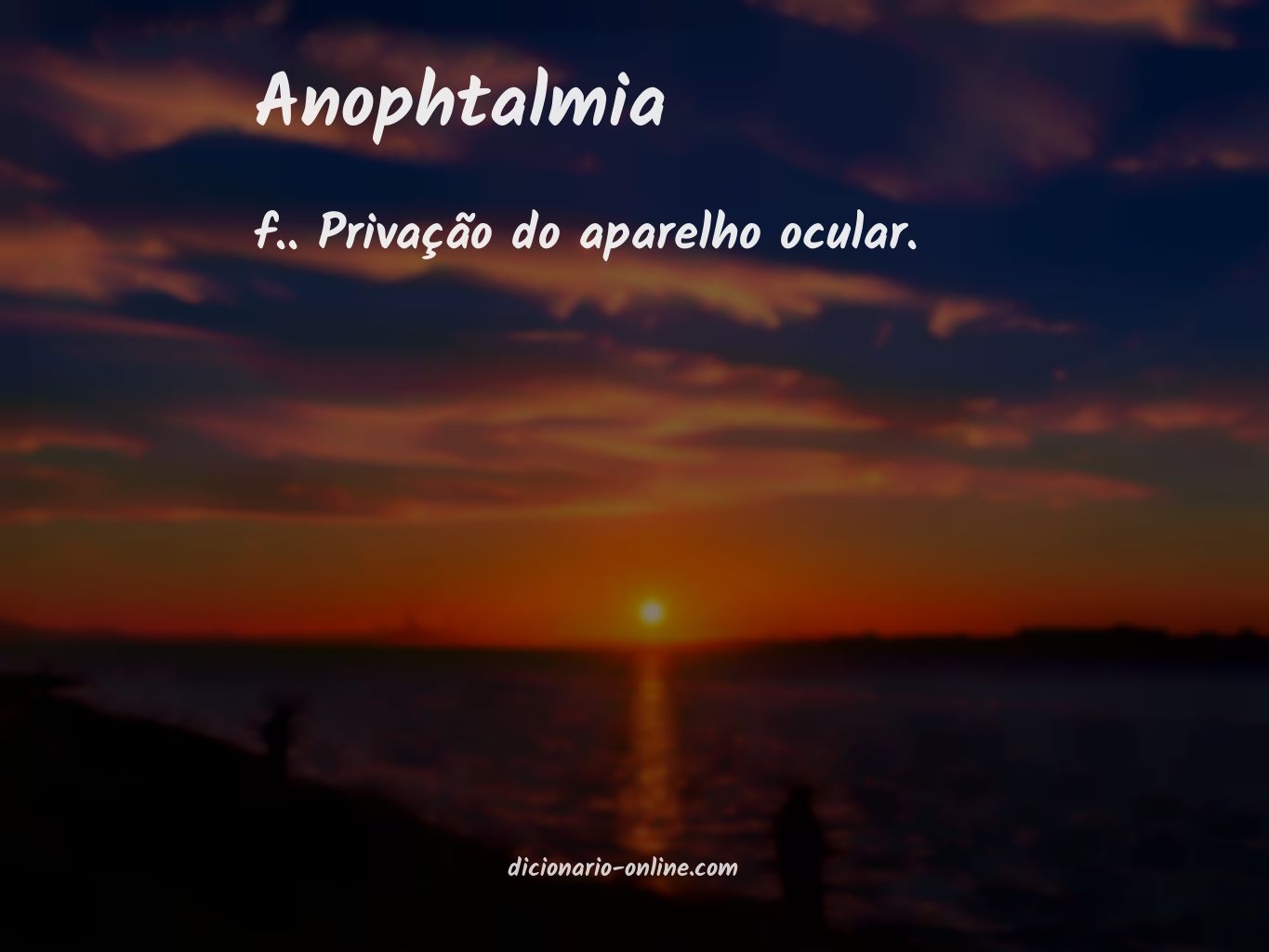 Significado de anophtalmia