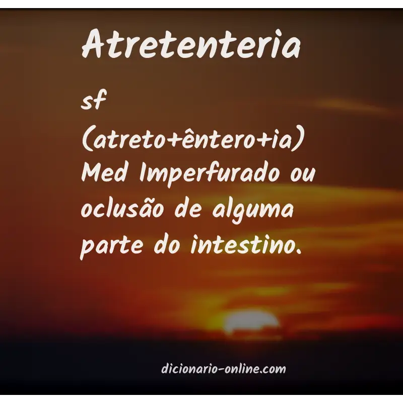 Significado de atretenteria