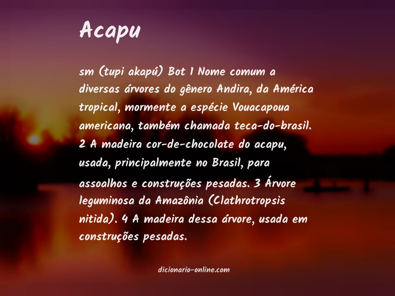 Significado de acapu