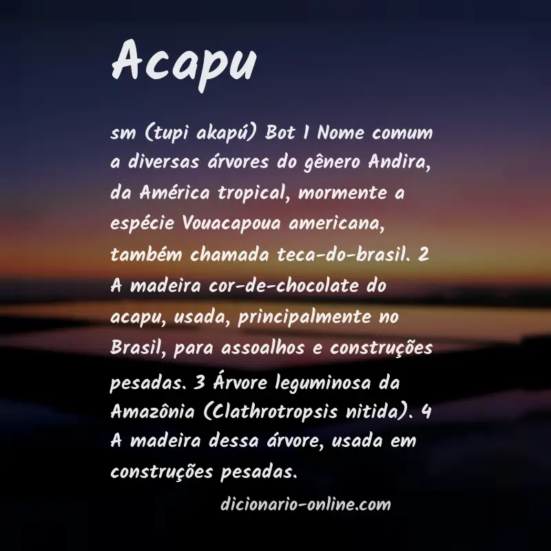 Significado de acapu