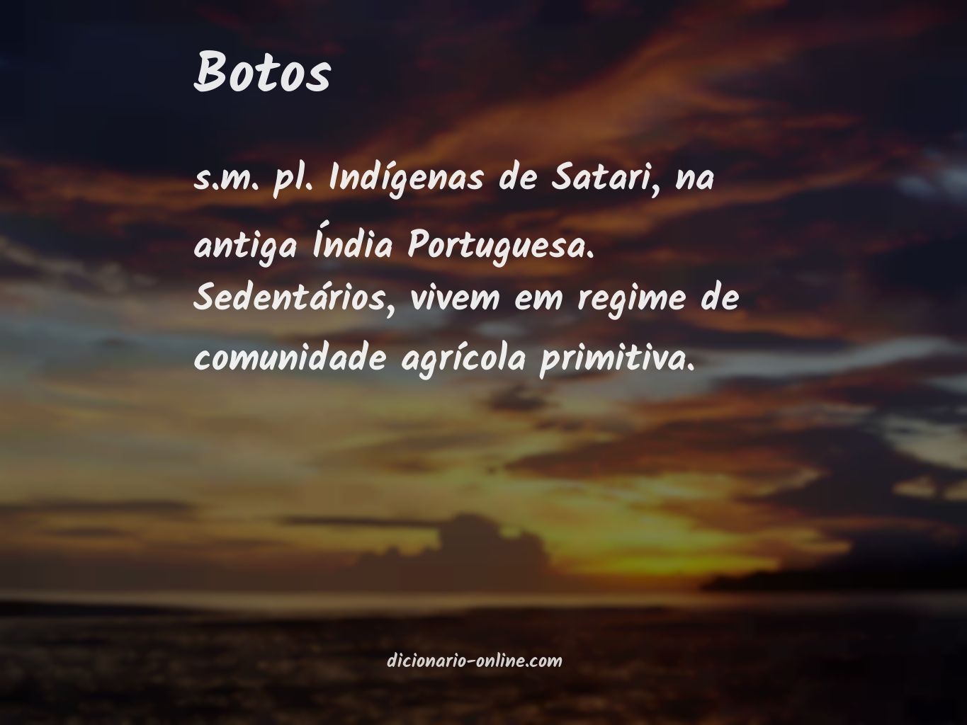 Significado de botos