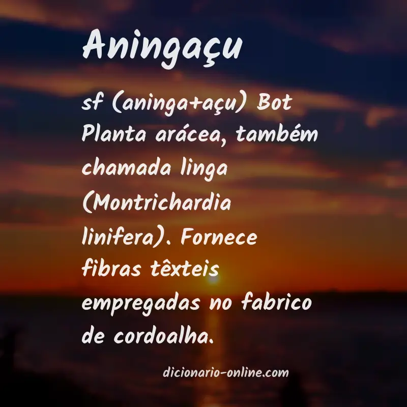Significado de aningaçu