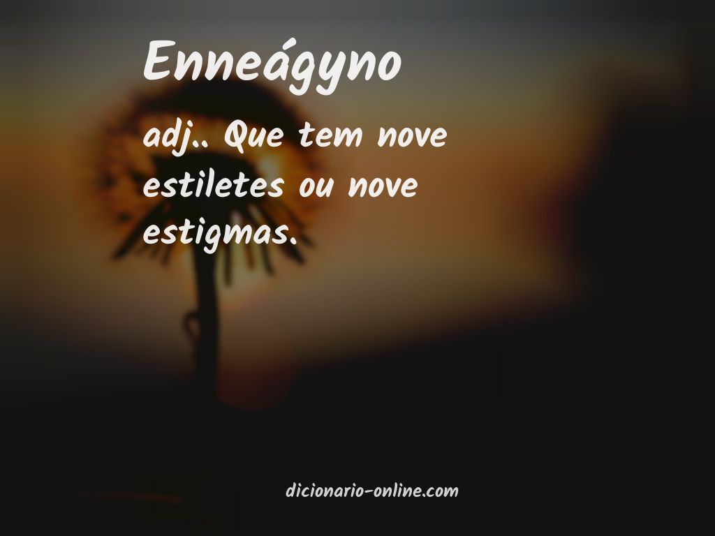 Significado de enneágyno