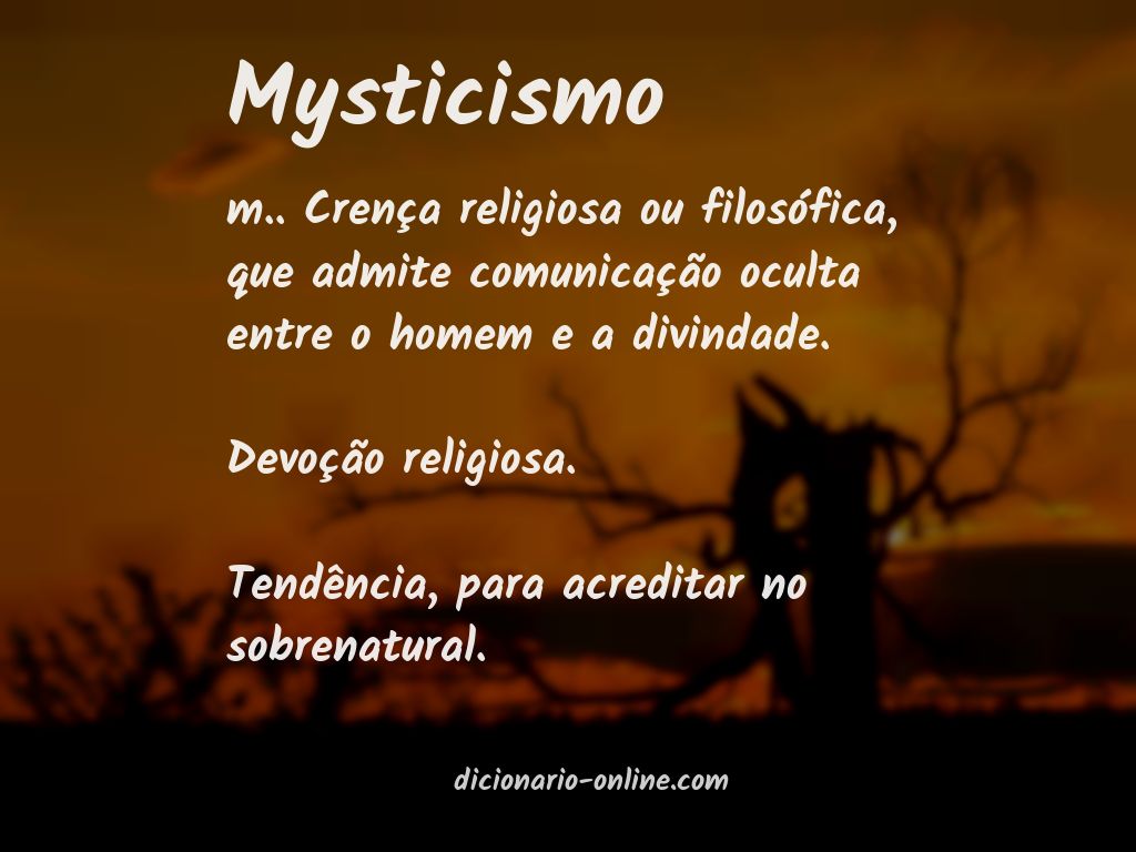Significado de mysticismo
