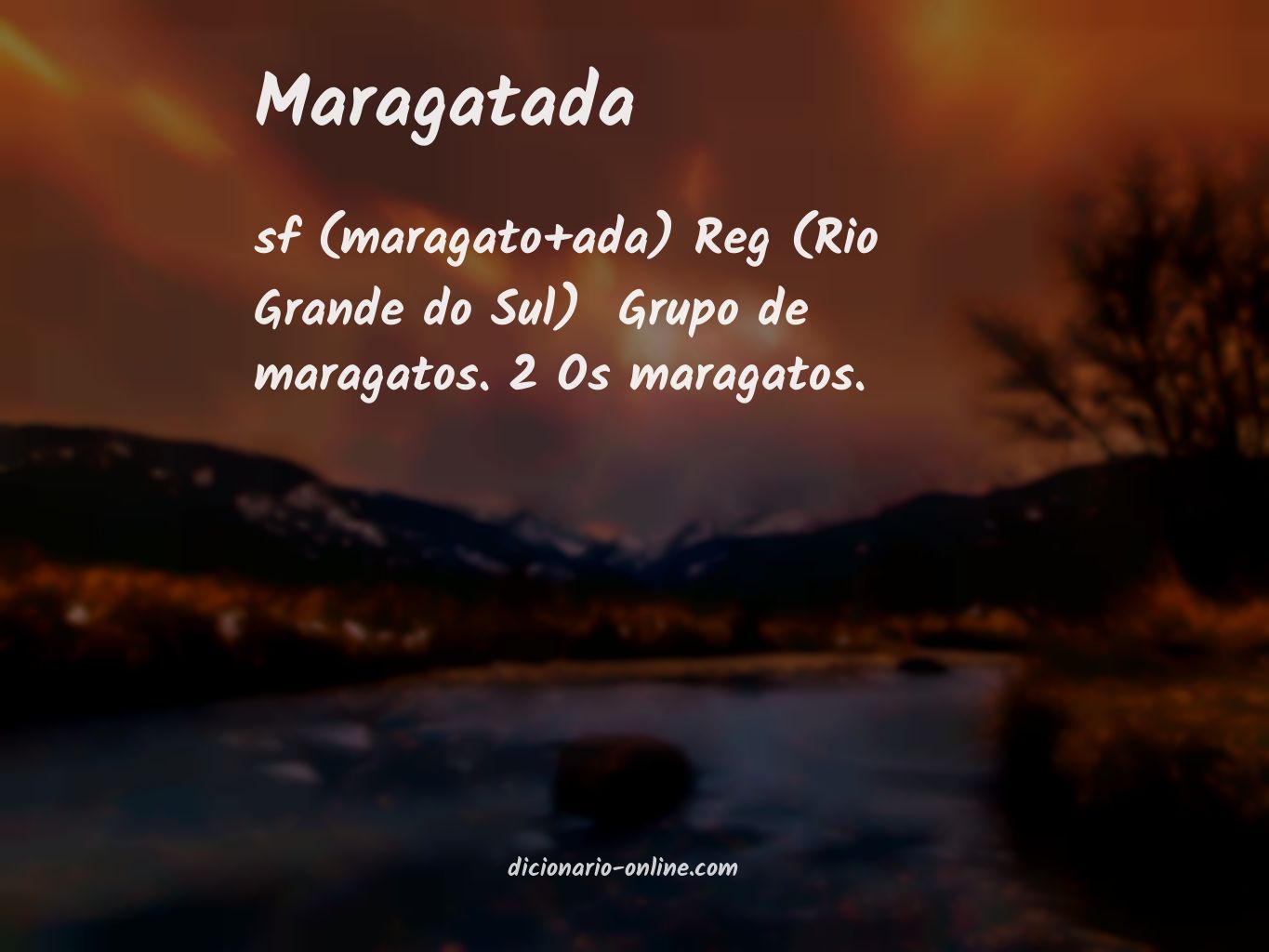 Significado de maragatada