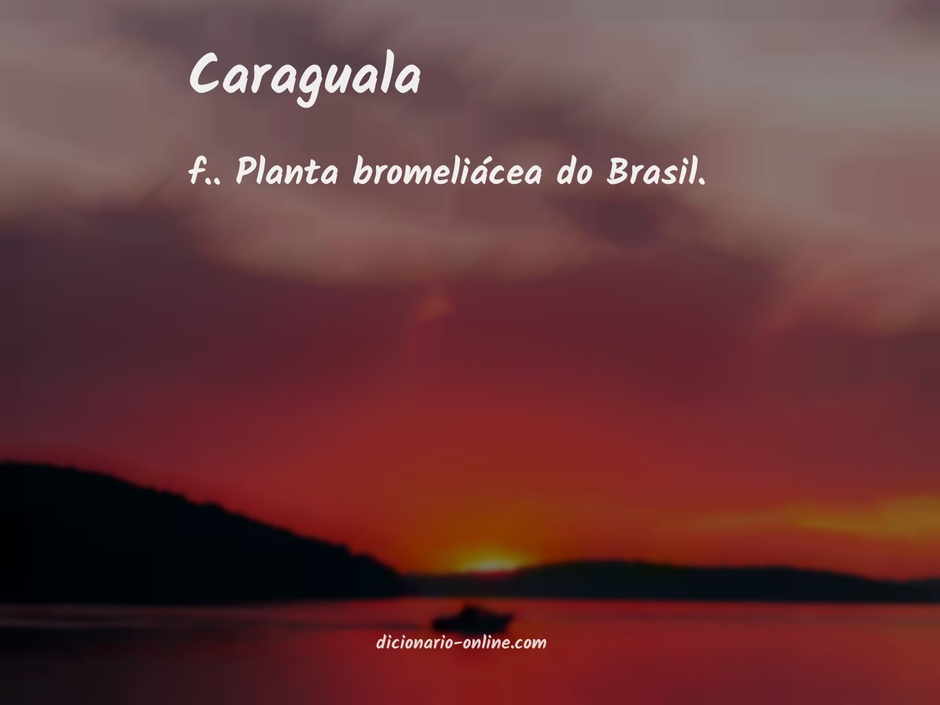 Significado de caraguala