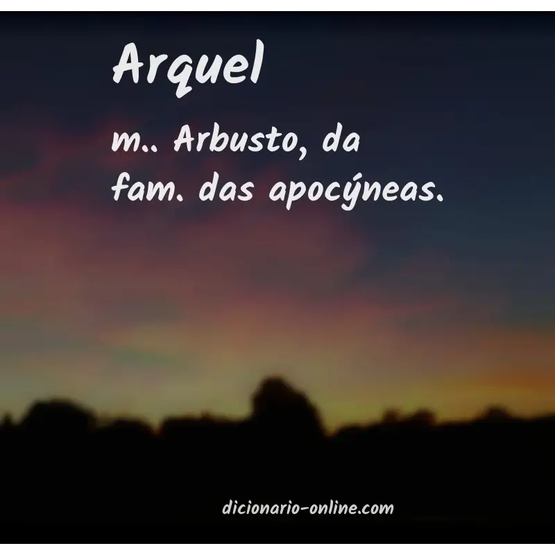 Significado de arquel