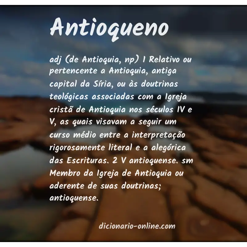Significado de antioqueno