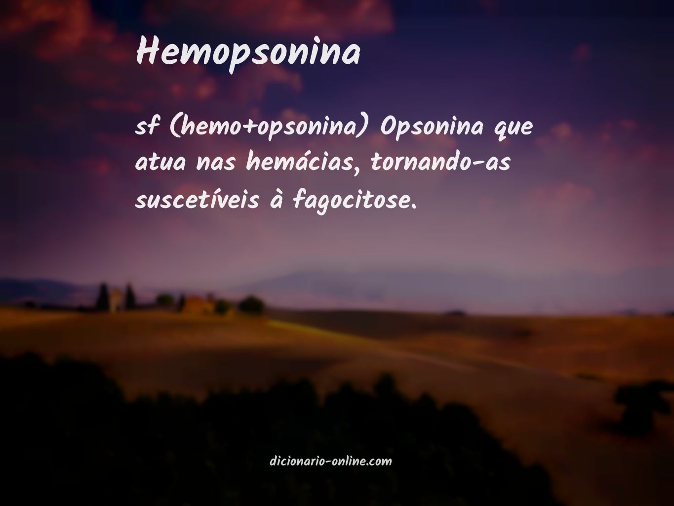 Significado de hemopsonina