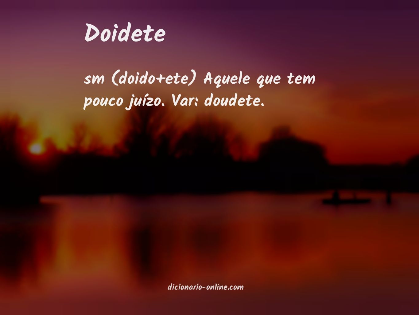 Significado de doidete