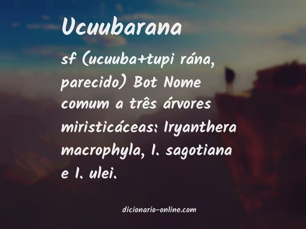 Significado de ucuubarana