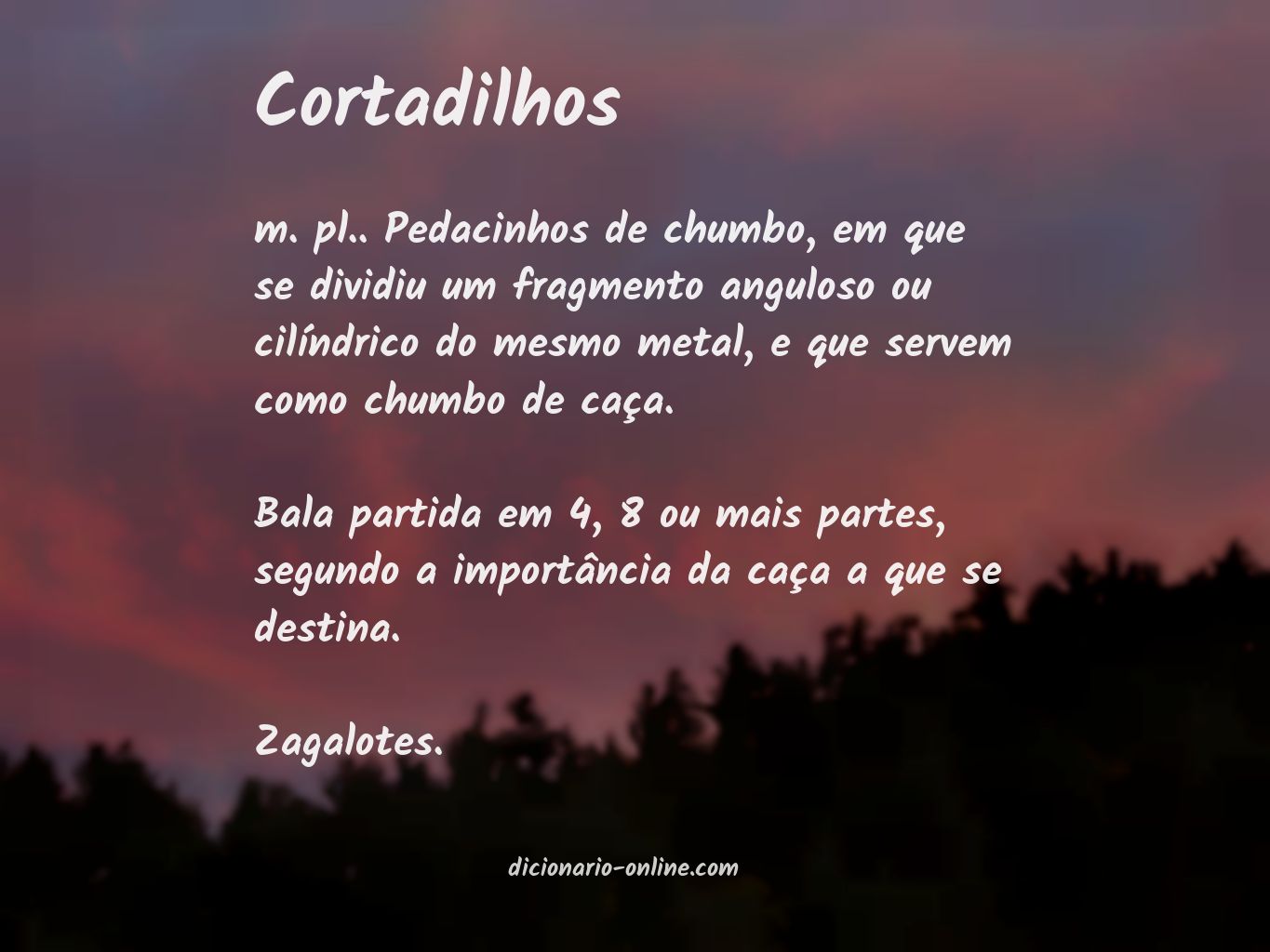 Significado de cortadilhos