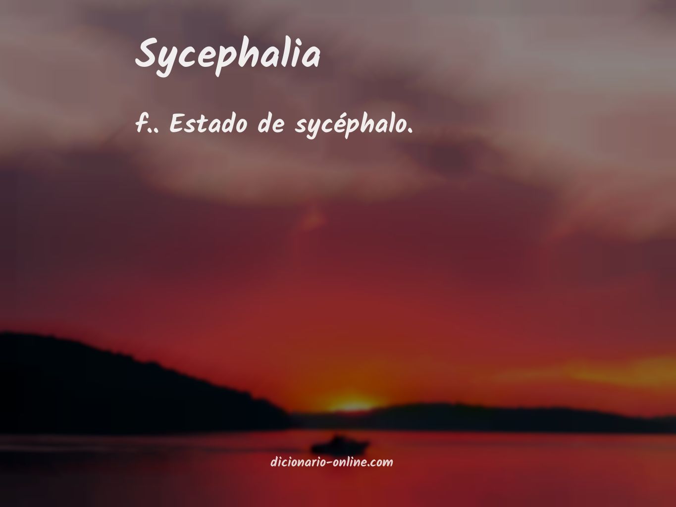 Significado de sycephalia