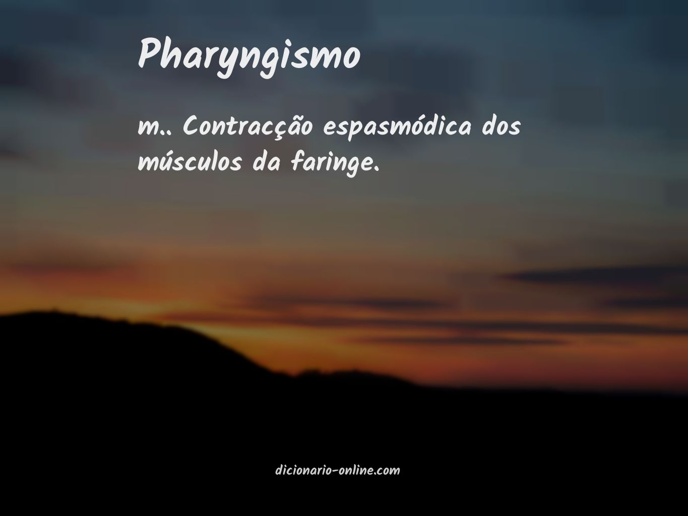 Significado de pharyngismo