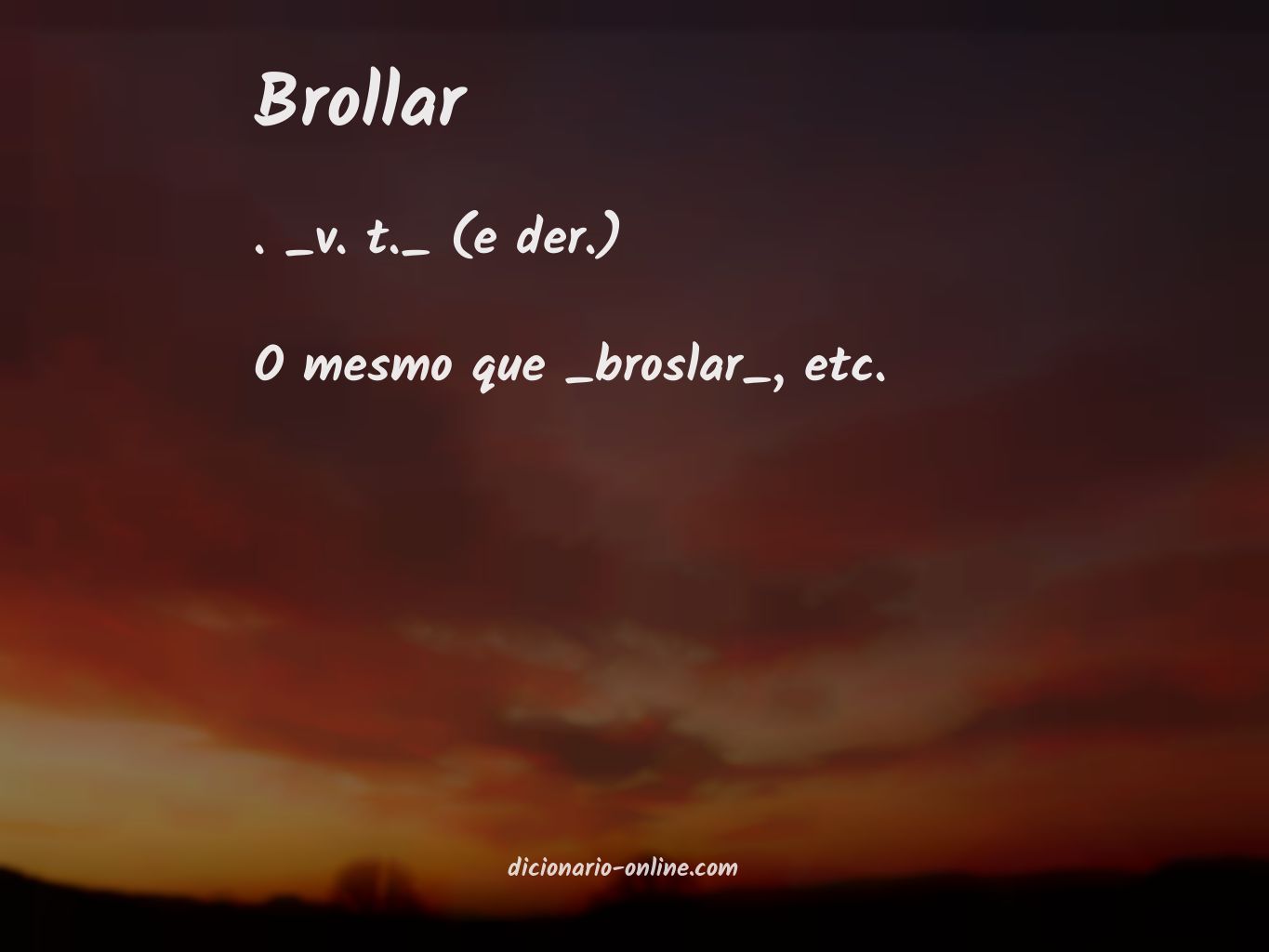 Significado de brollar