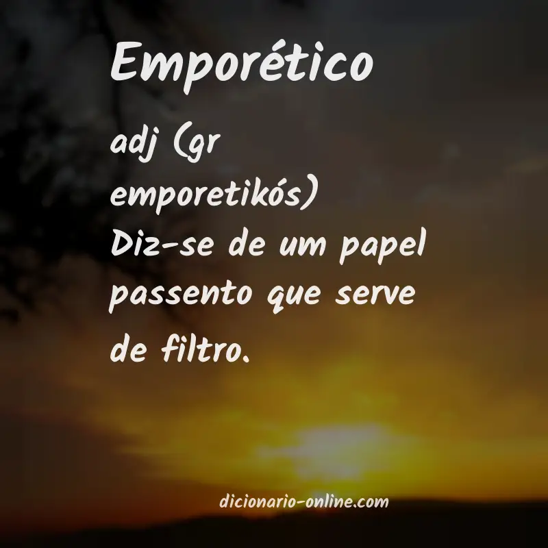 Significado de emporético