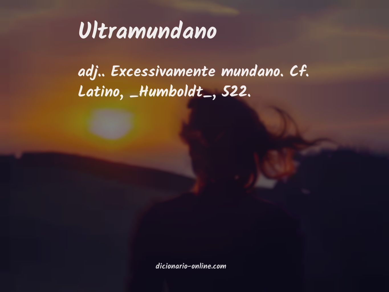 Significado de ultramundano