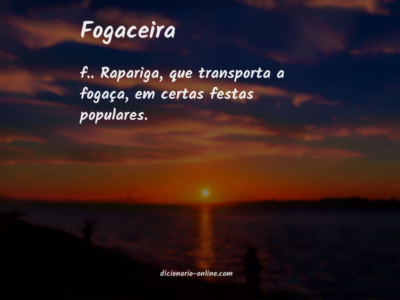 Significado de fogaceira