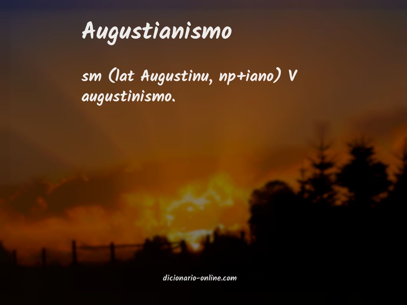 Significado de augustianismo