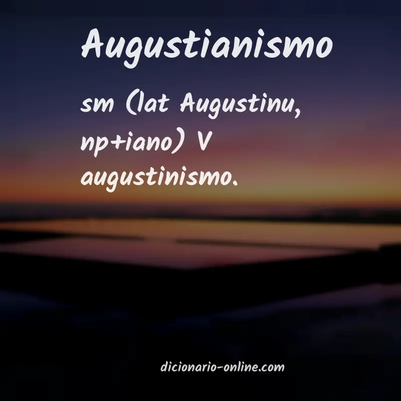 Significado de augustianismo