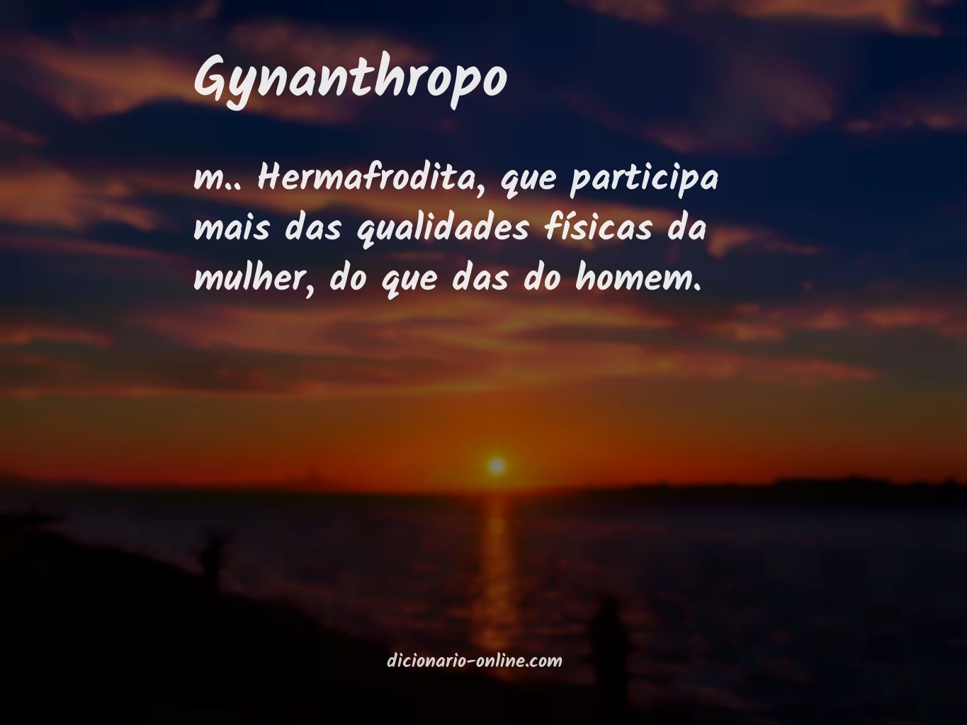 Significado de gynanthropo