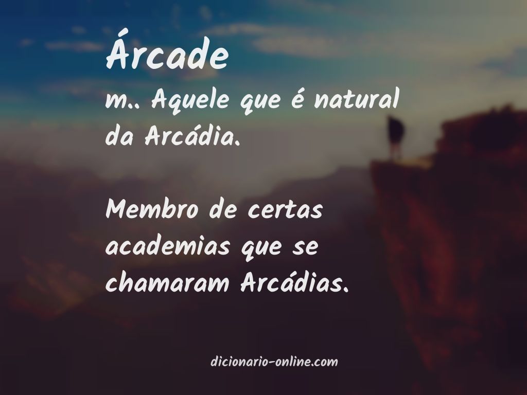 Significado de árcade