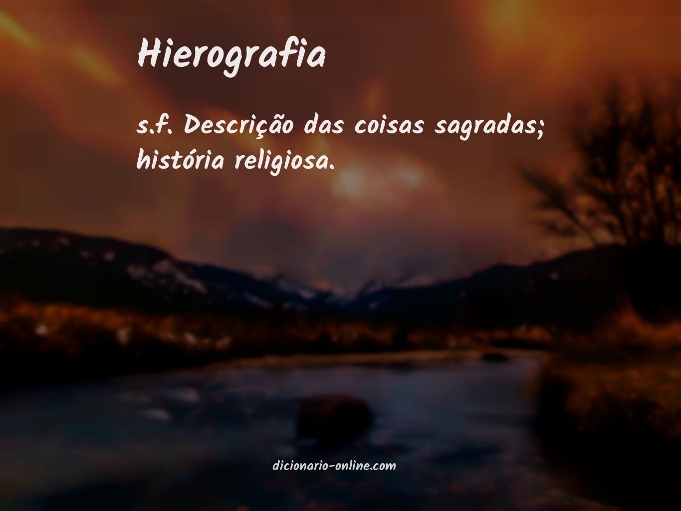 Significado de hierografia