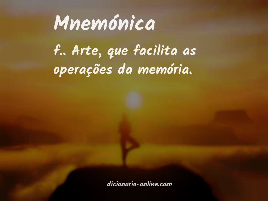 Significado de mnemónica