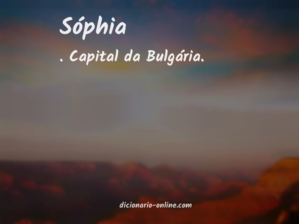 Significado de sóphia