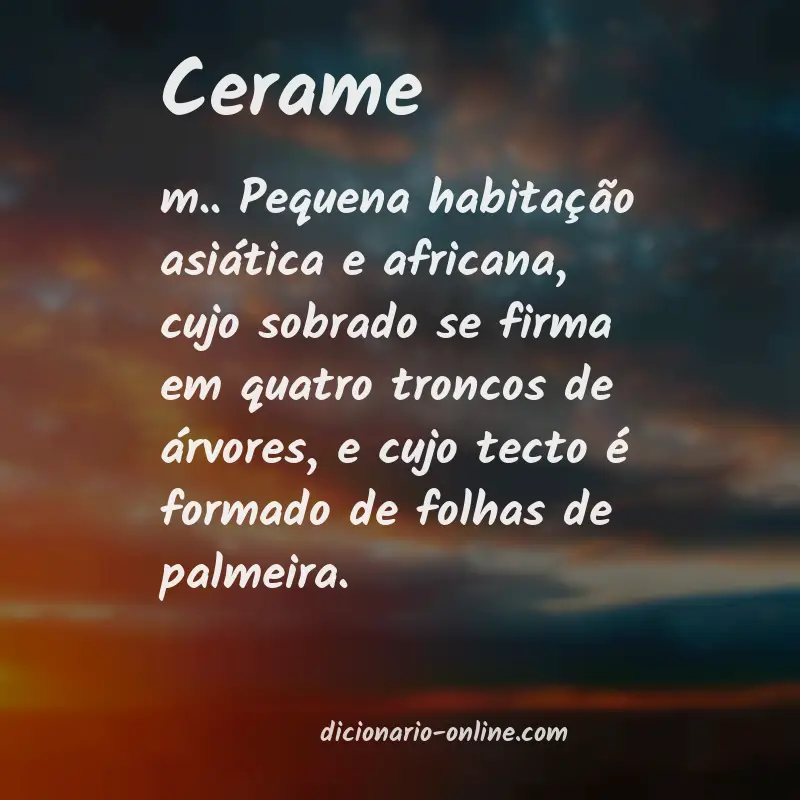 Significado de cerame