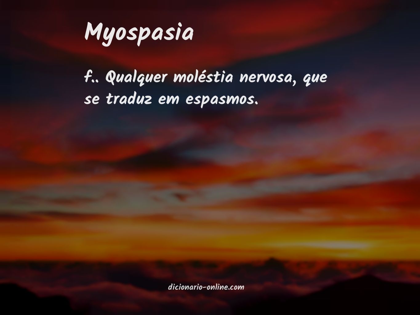 Significado de myospasia