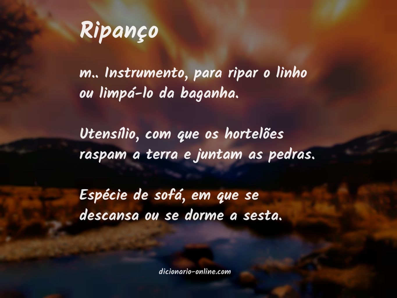 Significado de ripanço