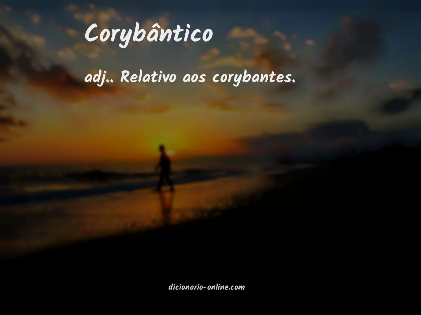 Significado de corybântico