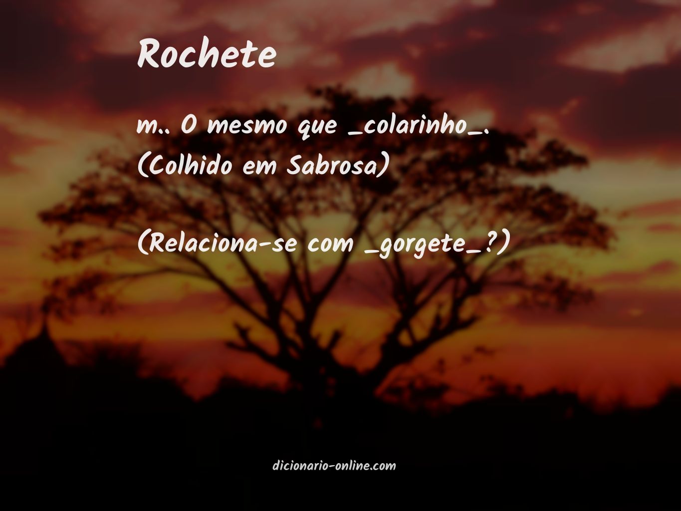 Significado de rochete