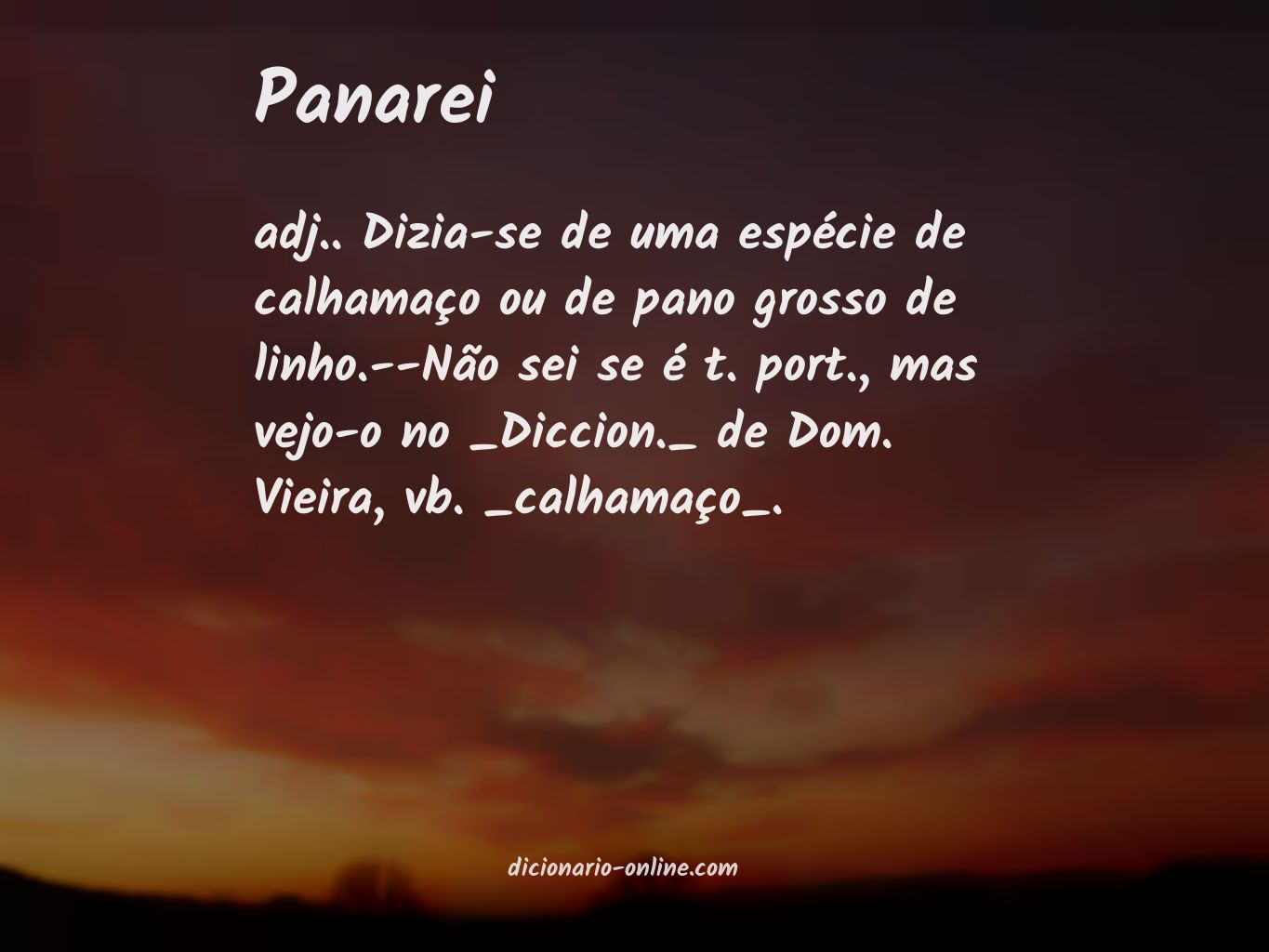 Significado de panarei