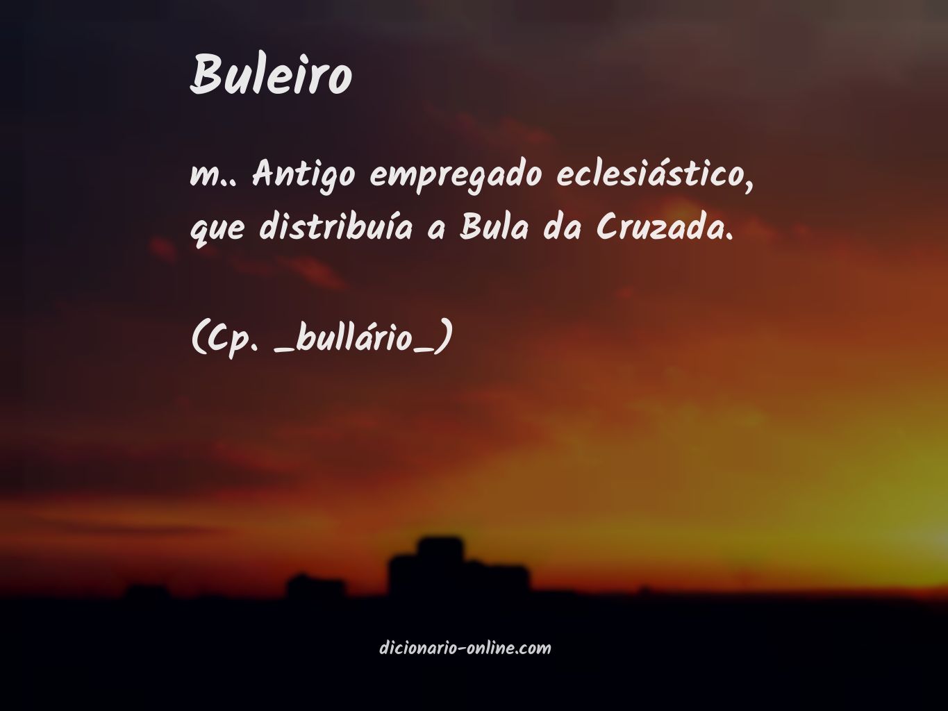 Significado de buleiro