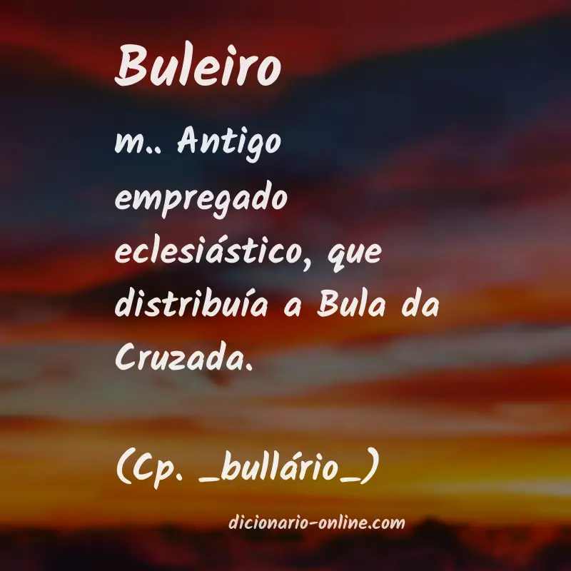 Significado de buleiro