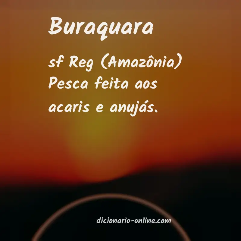 Significado de buraquara