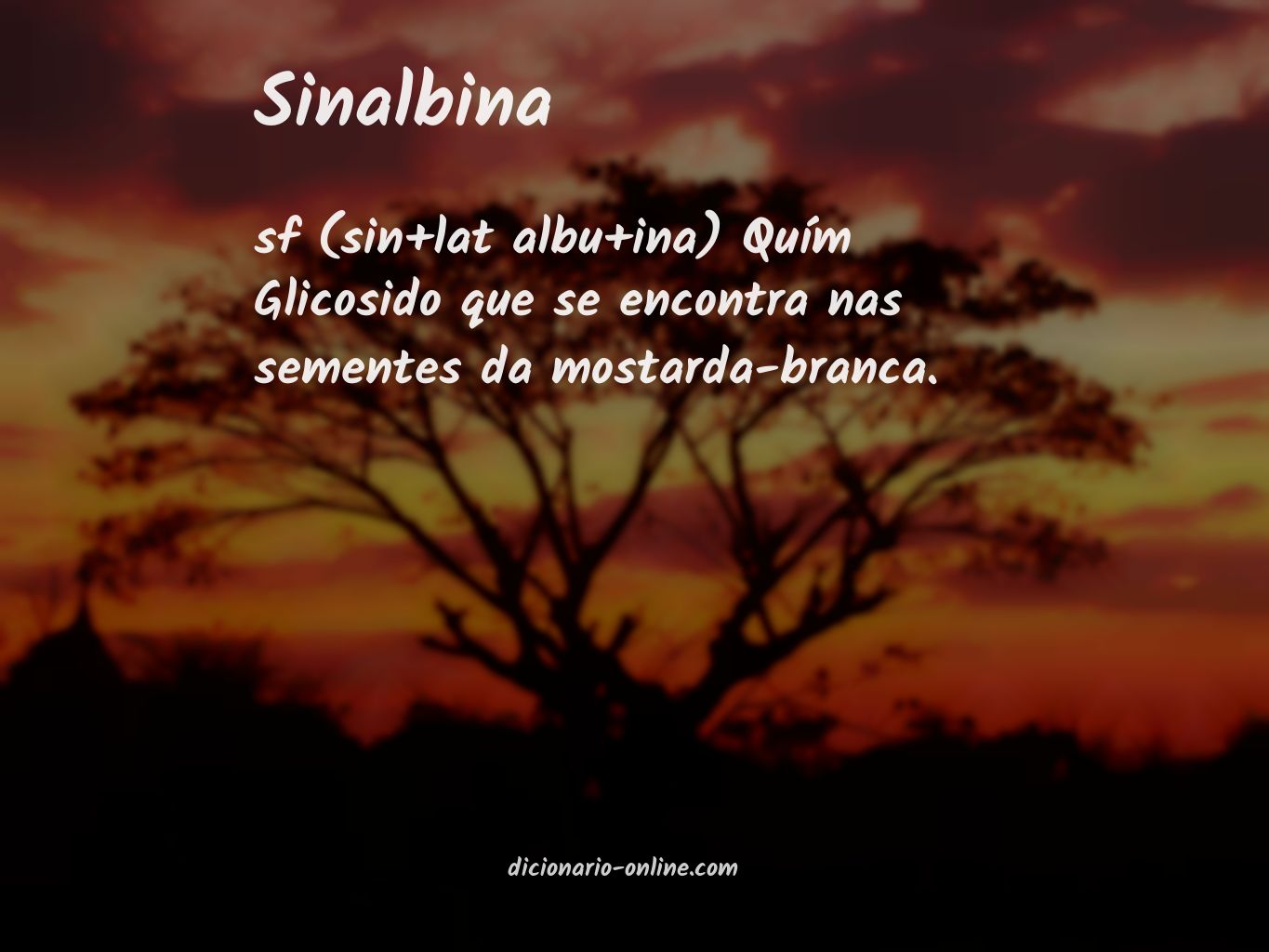 Significado de sinalbina