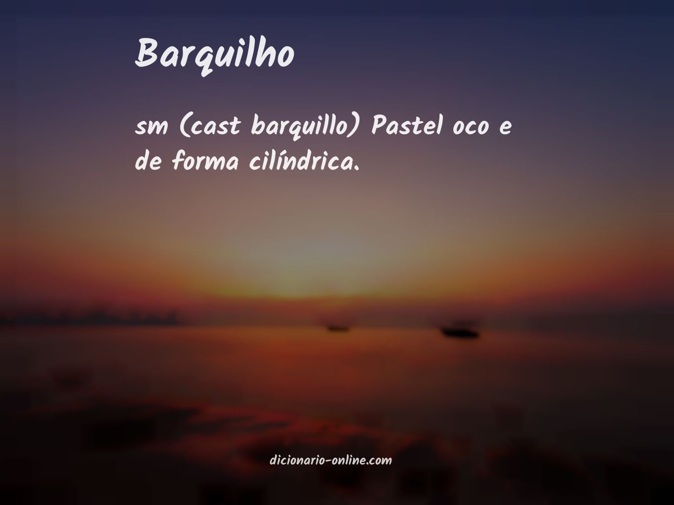 Significado de barquilho