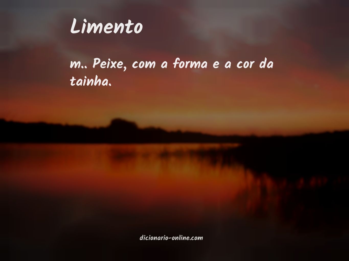 Significado de limento