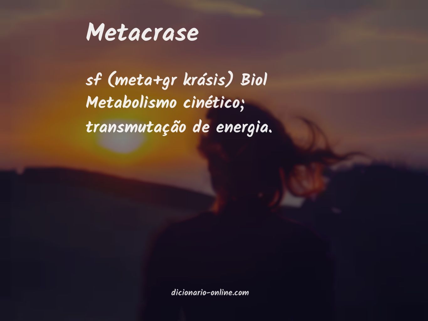 Significado de metacrase