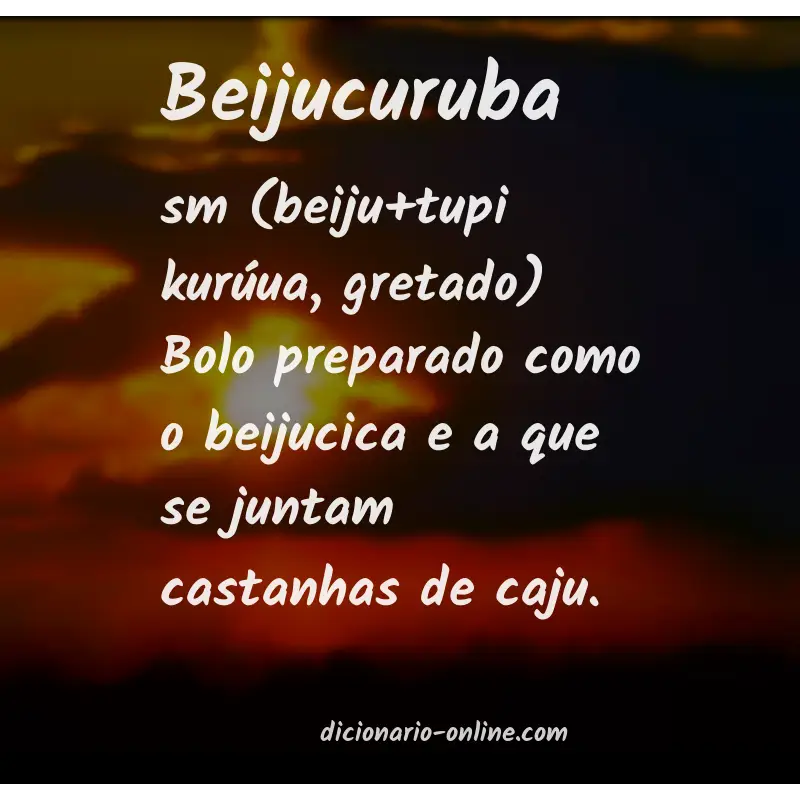 Significado de beijucuruba