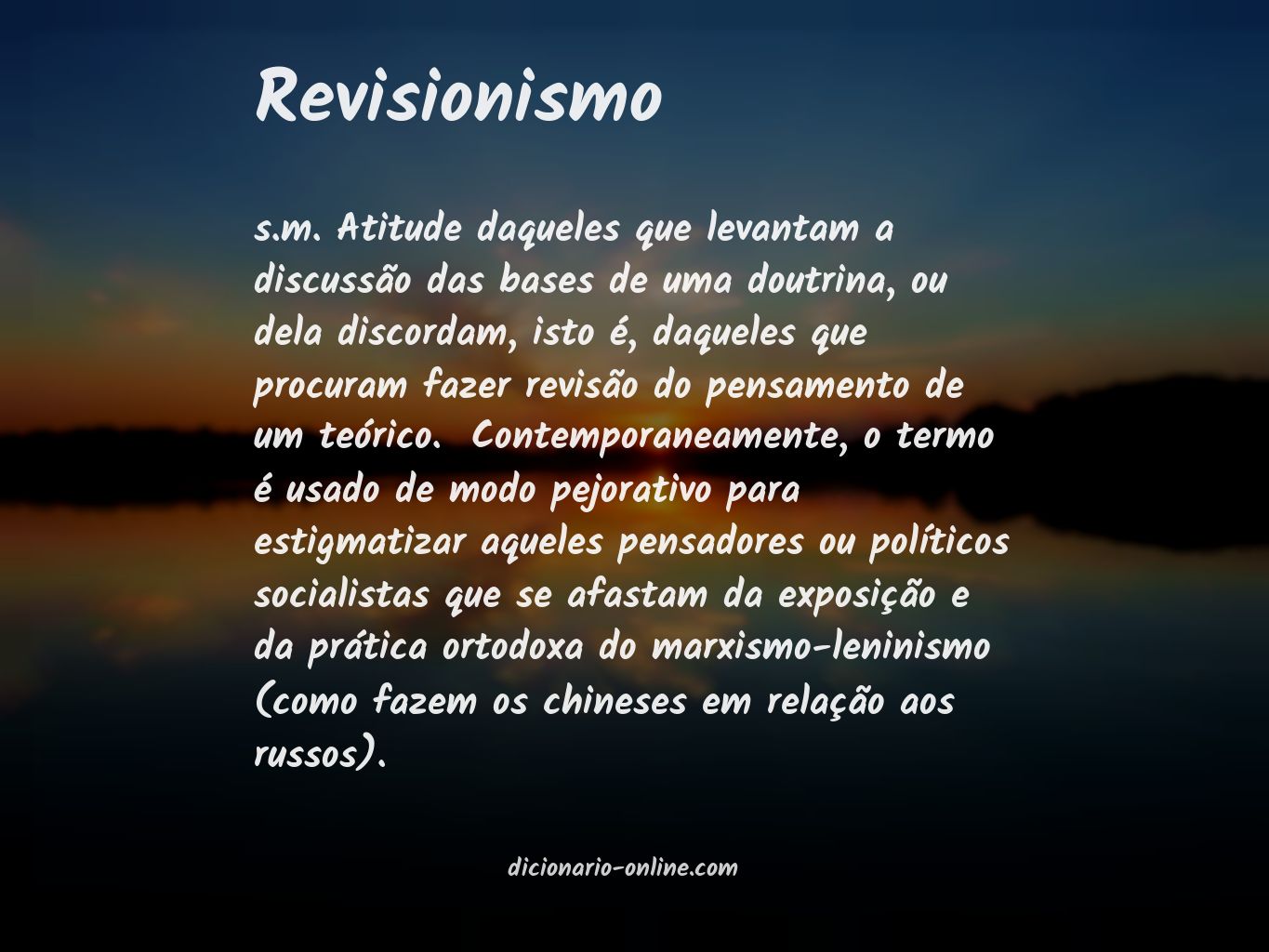 Significado de revisionismo