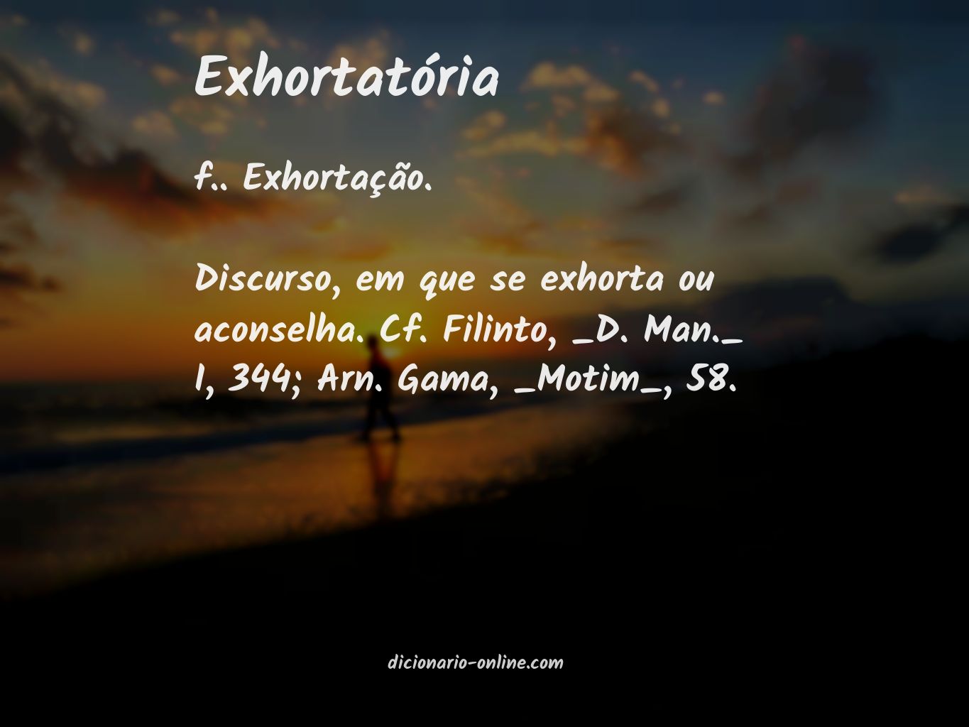 Significado de exhortatória