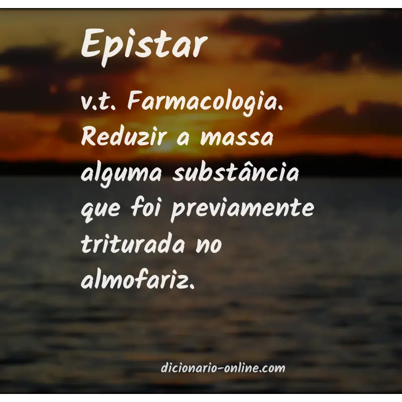 Significado de epistar